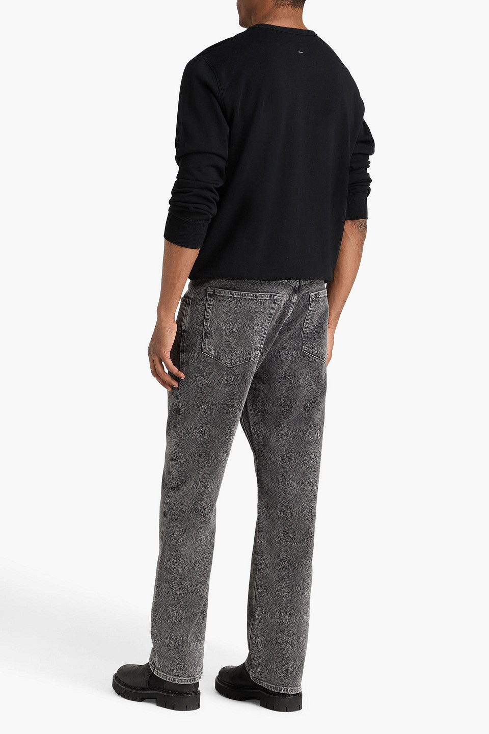  Rag & Bone - Sweatshirt „massey“ Aus Baumwollfrottee Mit Print - Schwarz - M 