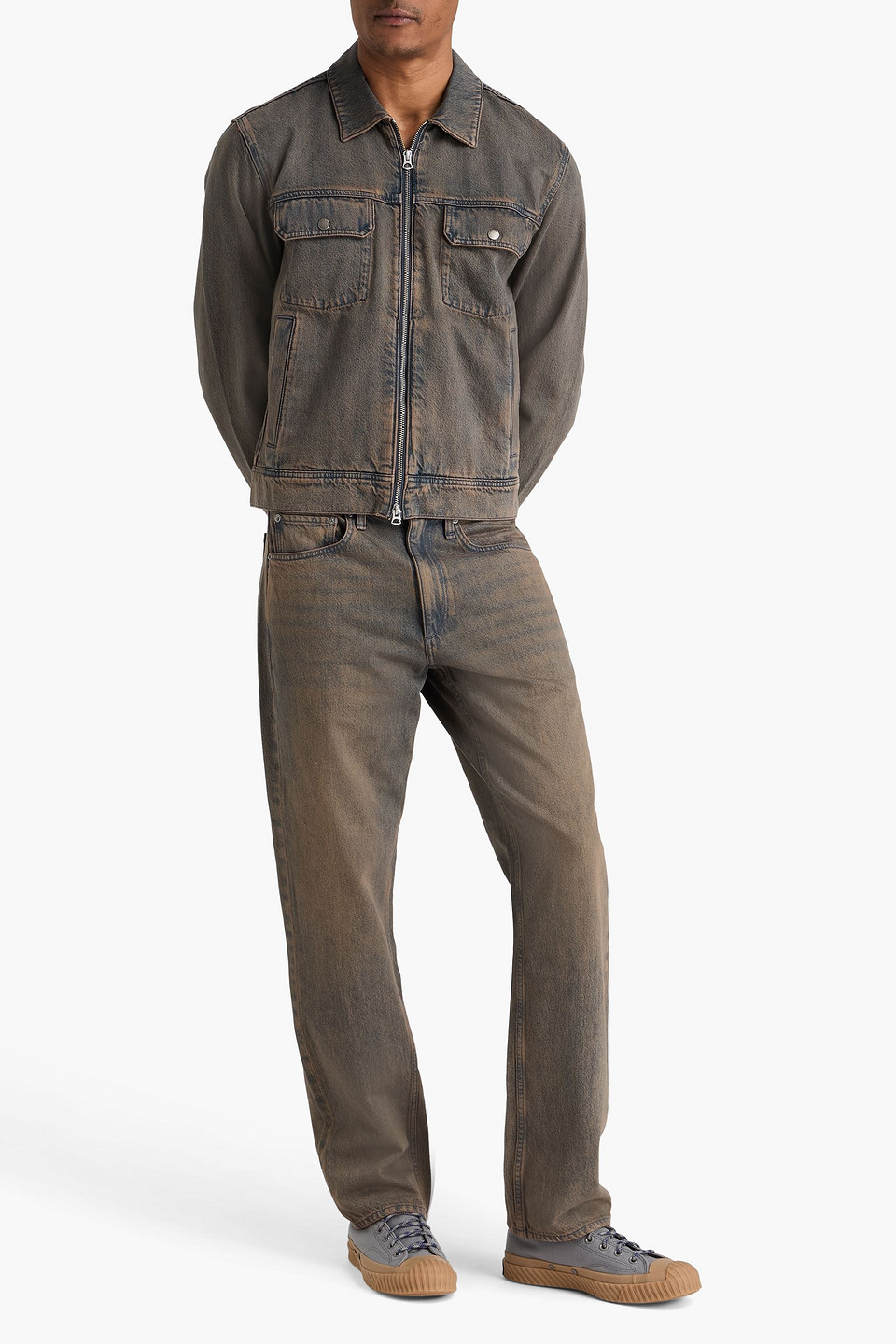  Rag & Bone - Faded Denim Jacket - Neutral - S 