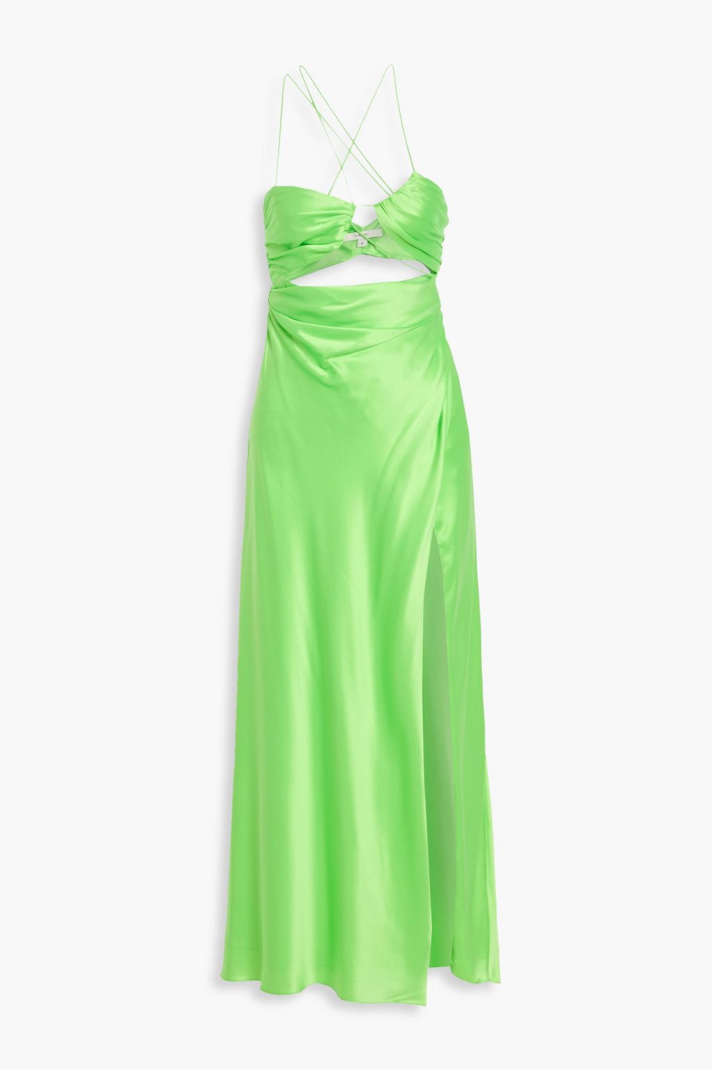 THE SEI Cutout silk-satin midi dress | THE OUTNET