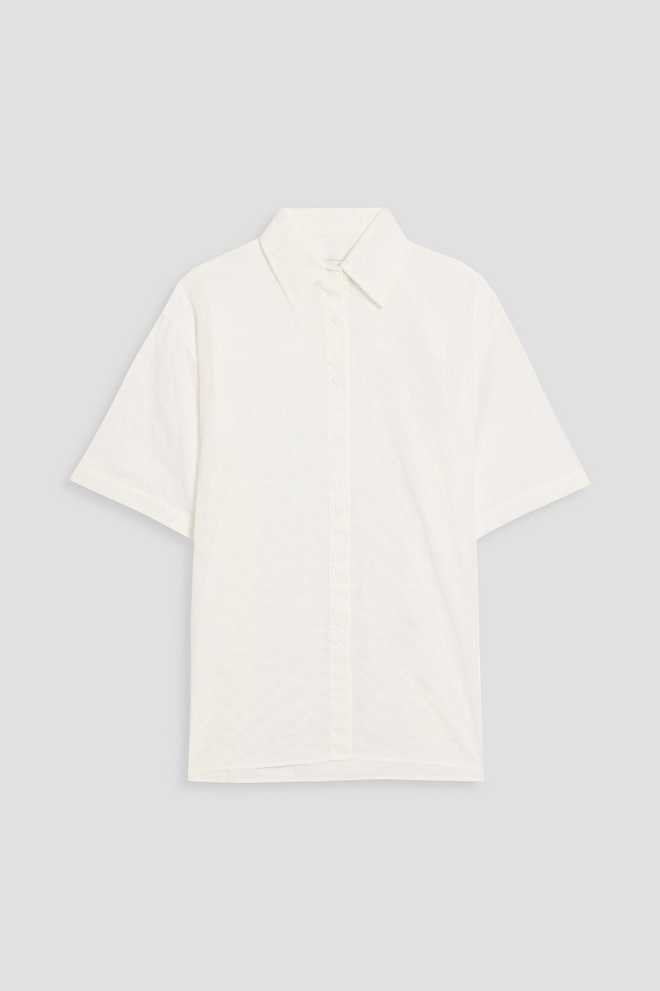 Matteau Embroidered Cotton Shirt In White