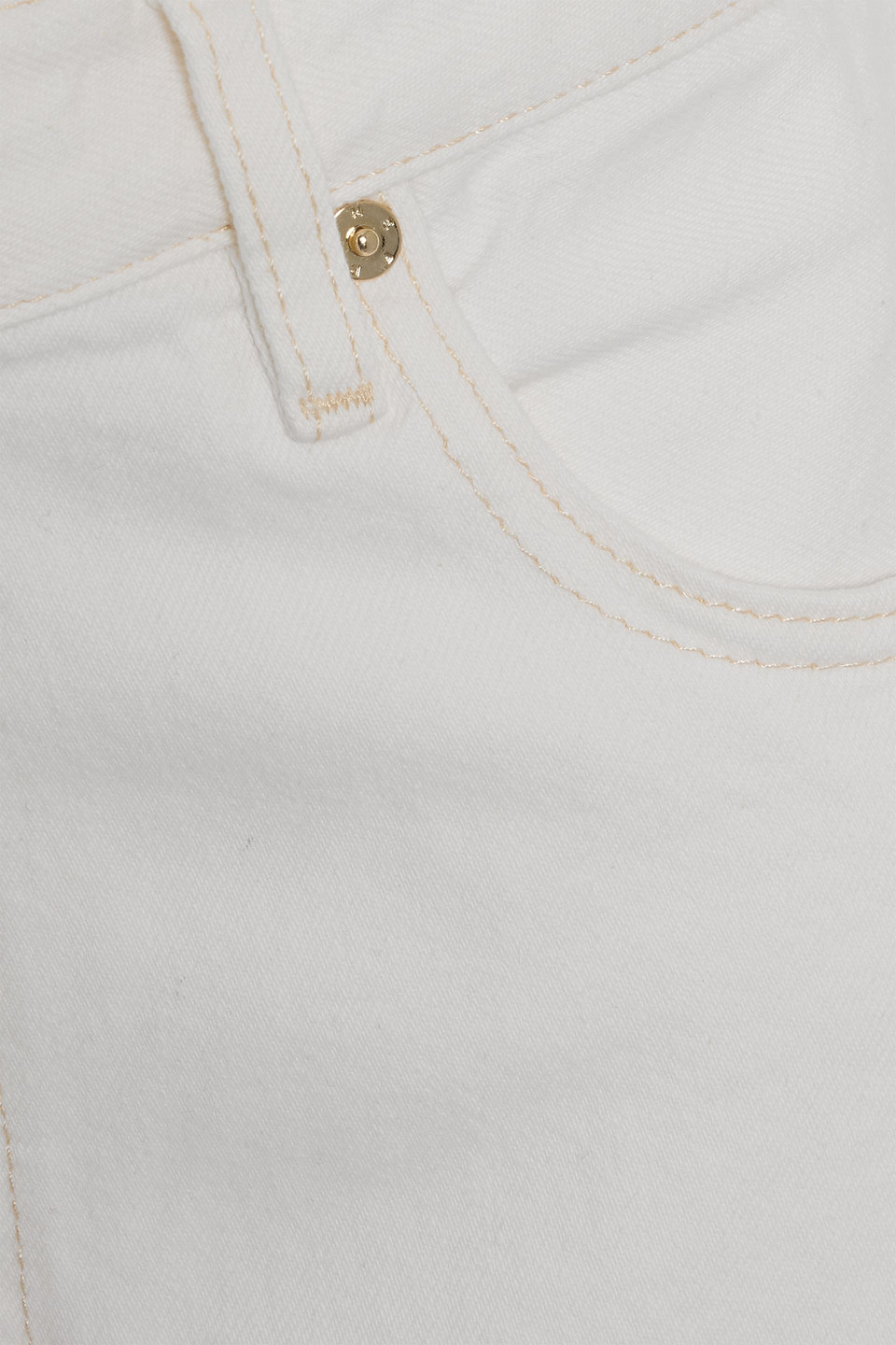 Frame Denim Shorts In White