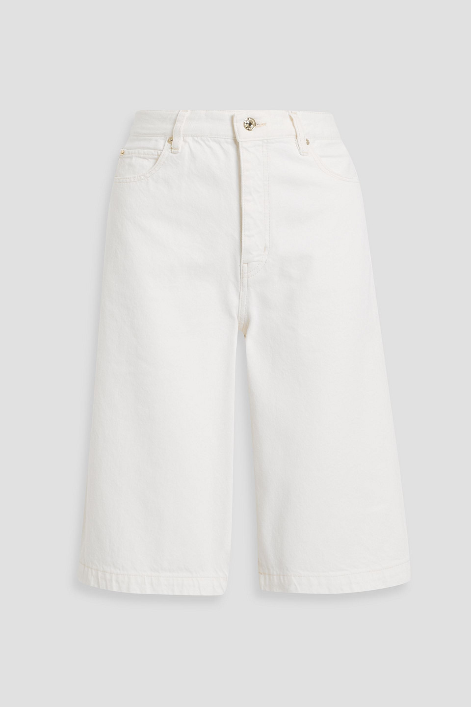 Frame Denim Shorts In White