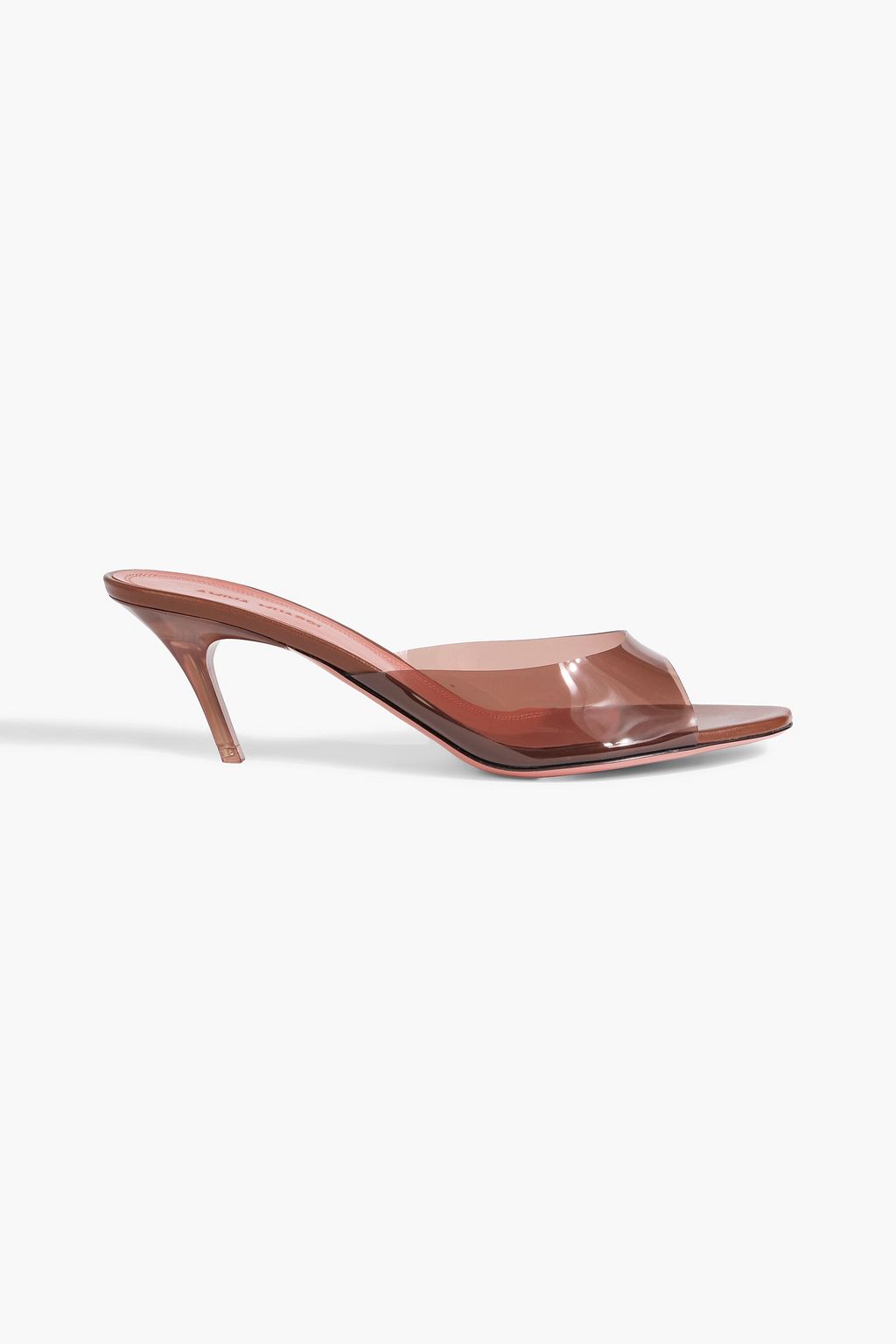 AMINA MUADDI Alexa Glass 60 PVC mules | THE OUTNET