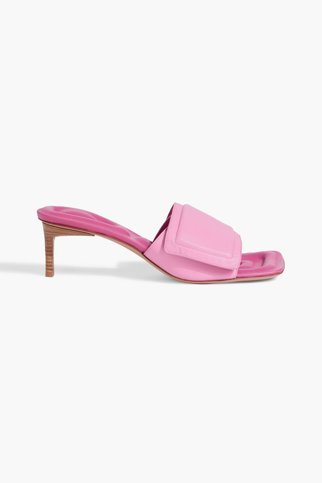 JACQUEMUS Piscine padded leather mules | THE OUTNET