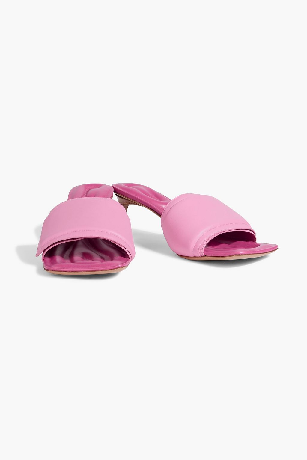 JACQUEMUS Piscine padded leather mules | THE OUTNET