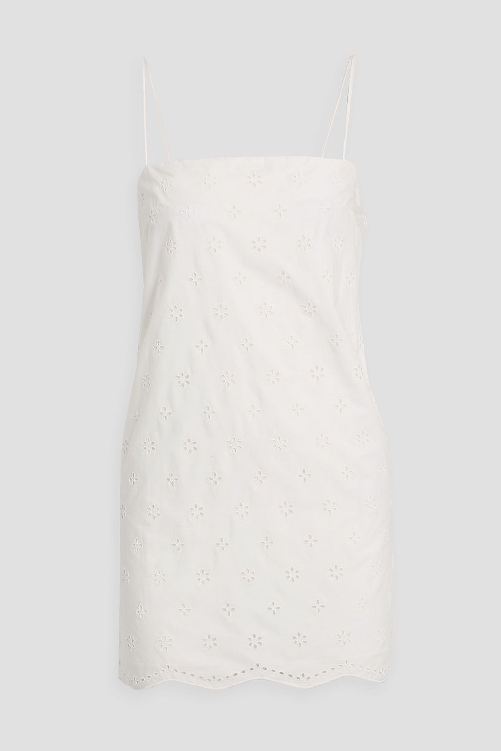 matteau cotton broderie anglaise mini dress Matteau Broderie Anglaise Cotton Mini Shirt Dress in Black