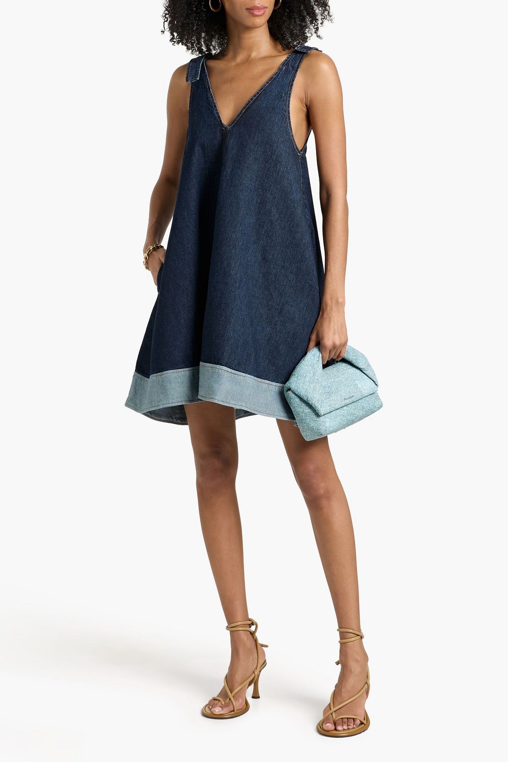 slim fit dress slacks ALL ABOUT MY BUSINESS DENIM MINI DRESS – AKIRA