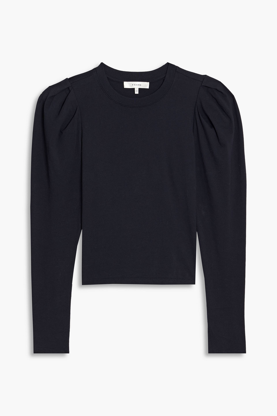 Frame The Femme Cotton-jersey Top In Pink