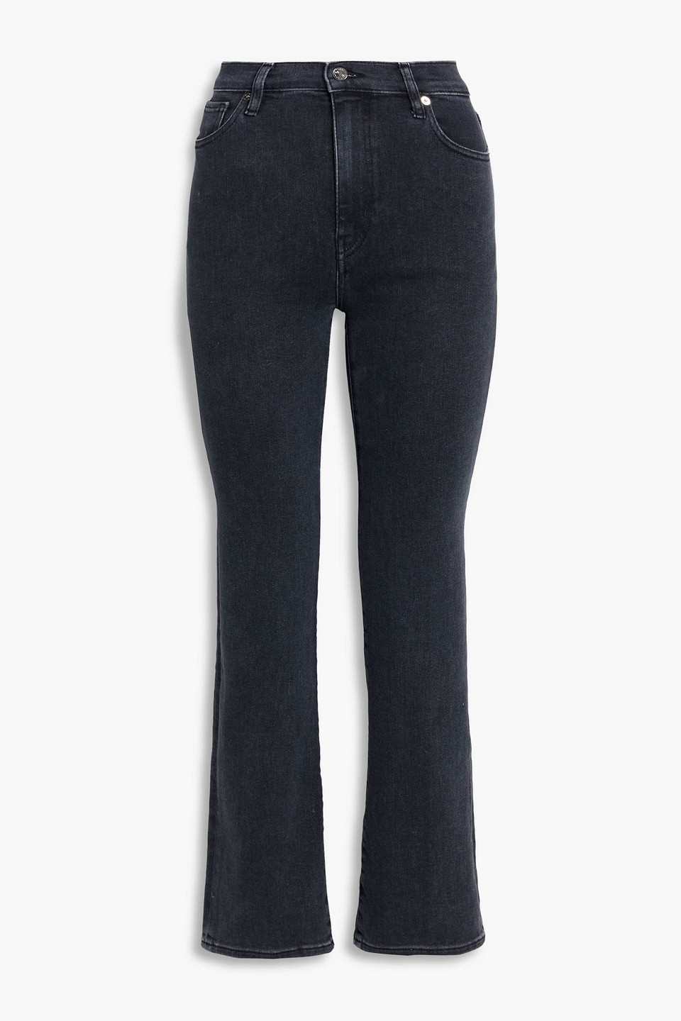 Frame Le Sleek Straight High-rise Straight-leg Jeans In Blue