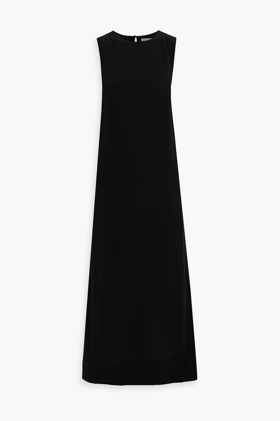 Matteau Shift Silk-crepe Maxi Dress In Black