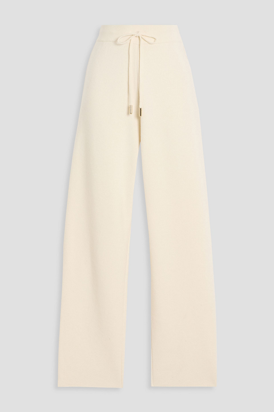 Moncler Wool And Cashmere-blend Track Pants In White