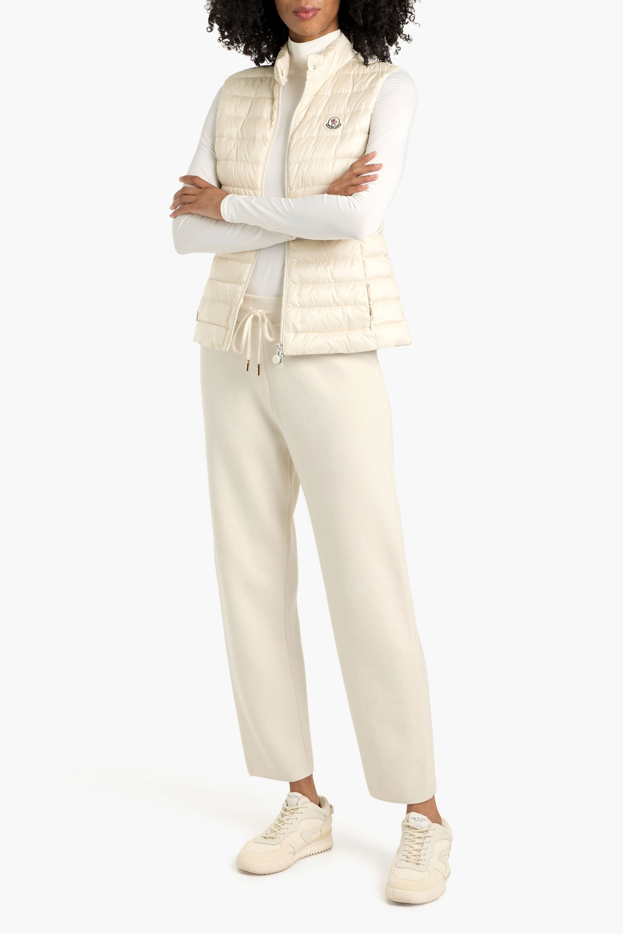 Moncler Wool and cashmere-blend track pants