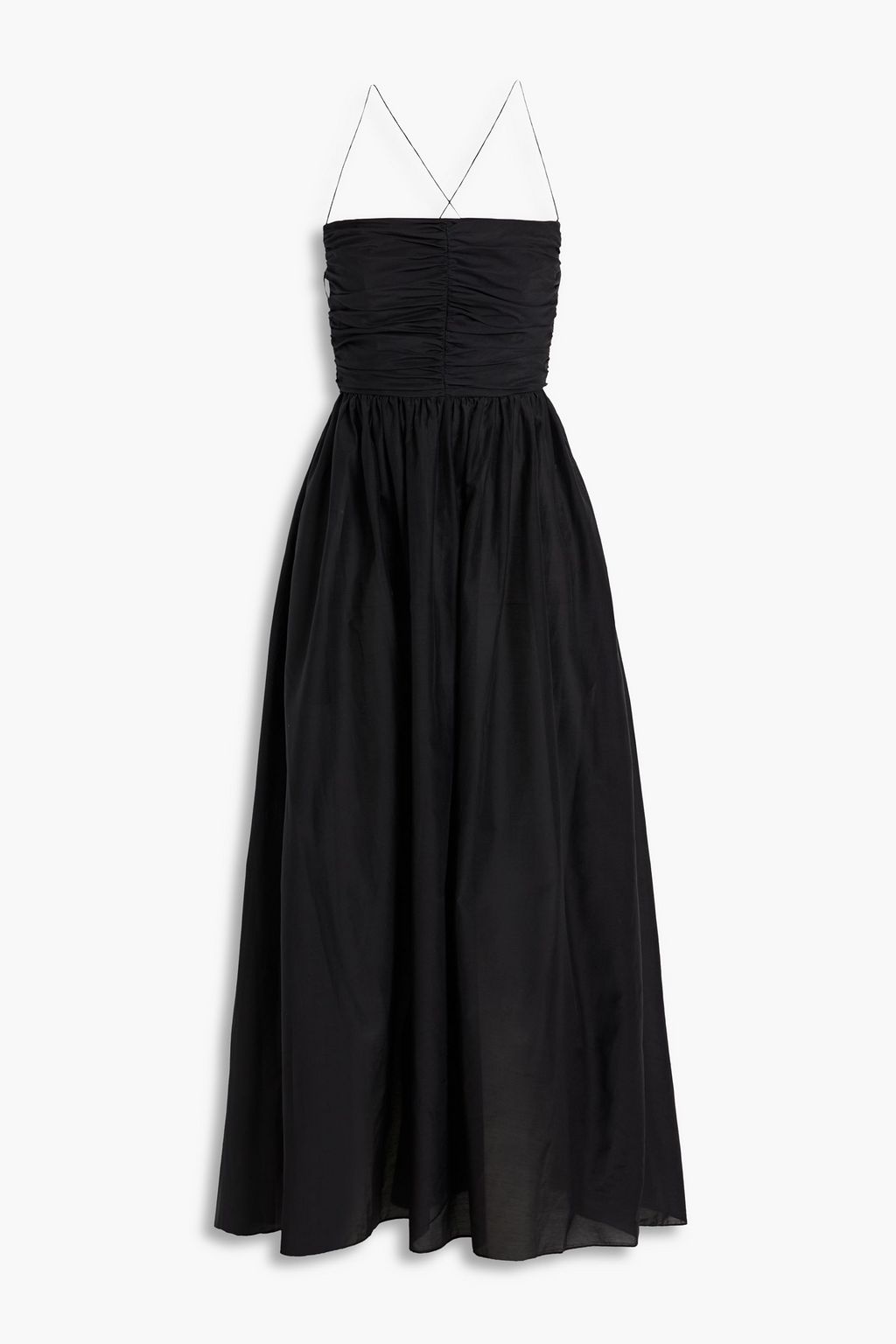 white christmas dresses Knit And Cotton Dress - Black main image 1