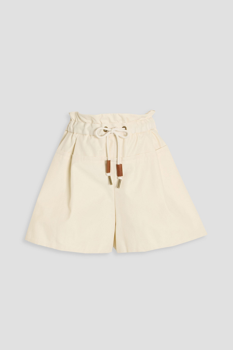 moncler - cotton-blend shorts - white - it 38