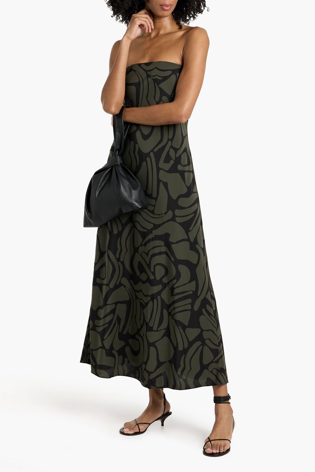 matteau silk dress Matteau Floral-print silk crepe de chine maxi dress - Women - Black Dresses