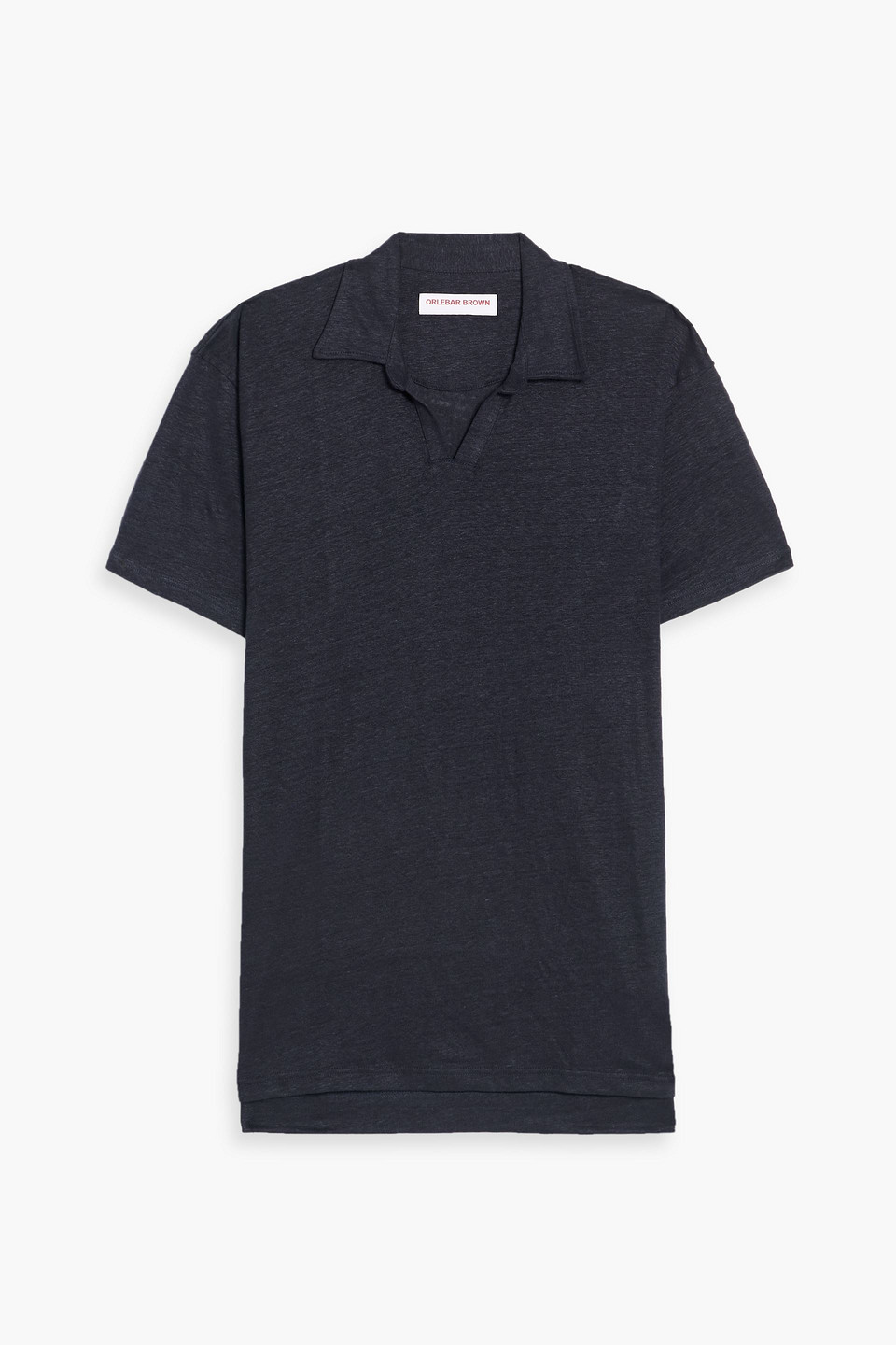 orlebar brown - felix linen-jersey polo shirt - blue - xxl