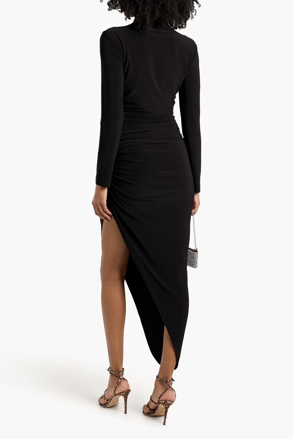 norma kamali asymmetric dress Diana Mini Dress