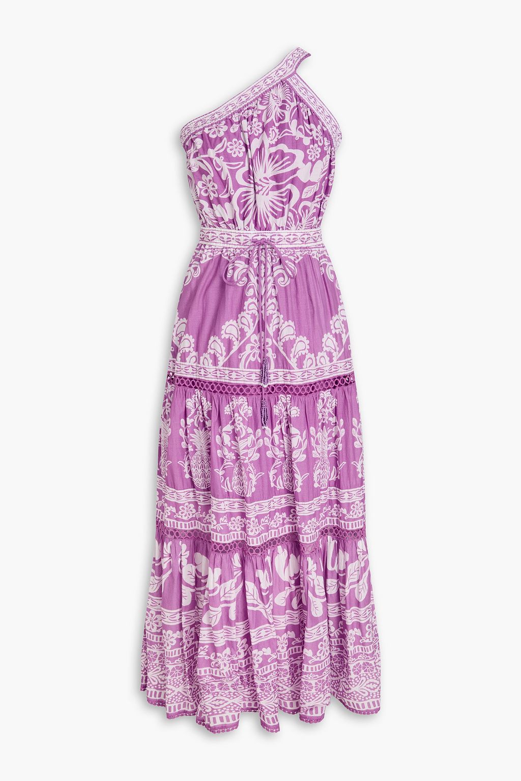 FARM RIO One-shoulder printed cotton-gauze maxi dress | THE OUTNET