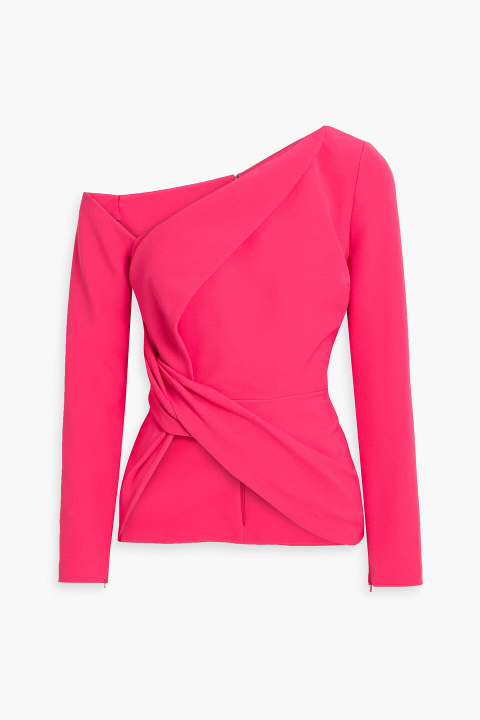 Safiyaa Bellene One-shoulder Draped Stretch-crepe Top In Pink