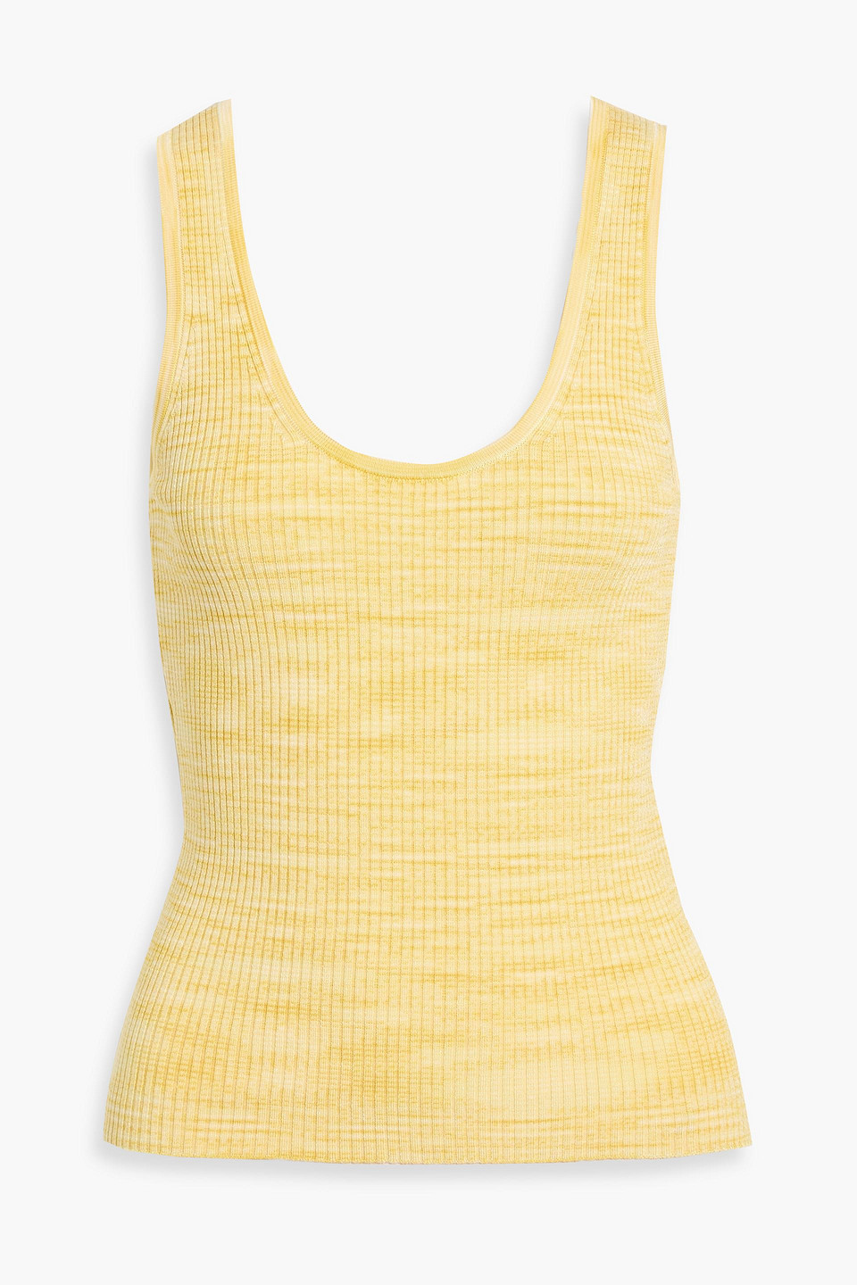 zimmermann - ribbed-knit tank - yellow - 4