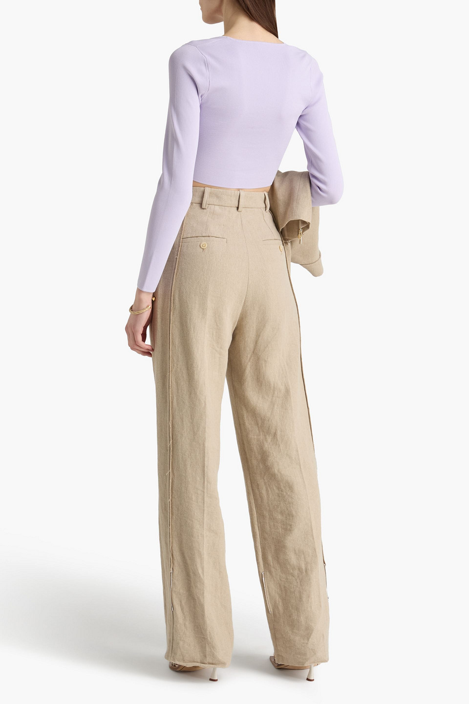  Zimmermann - Cropped Knitted Top - Lila - 00 