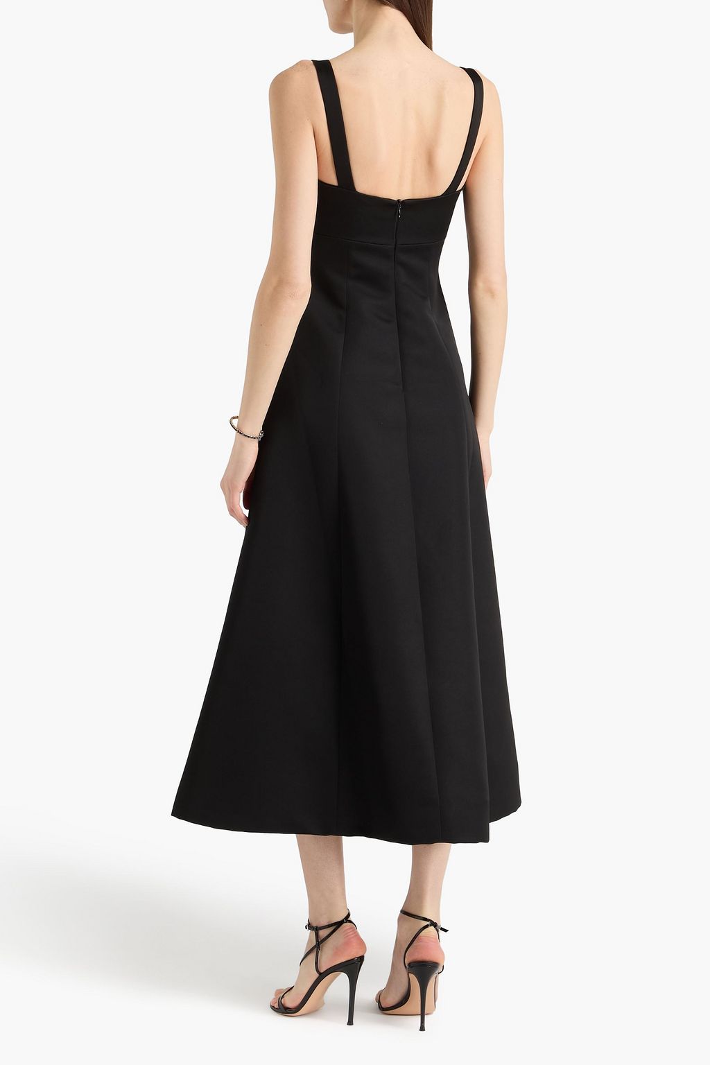 LEO LIN Odette satin midi dress | THE OUTNET