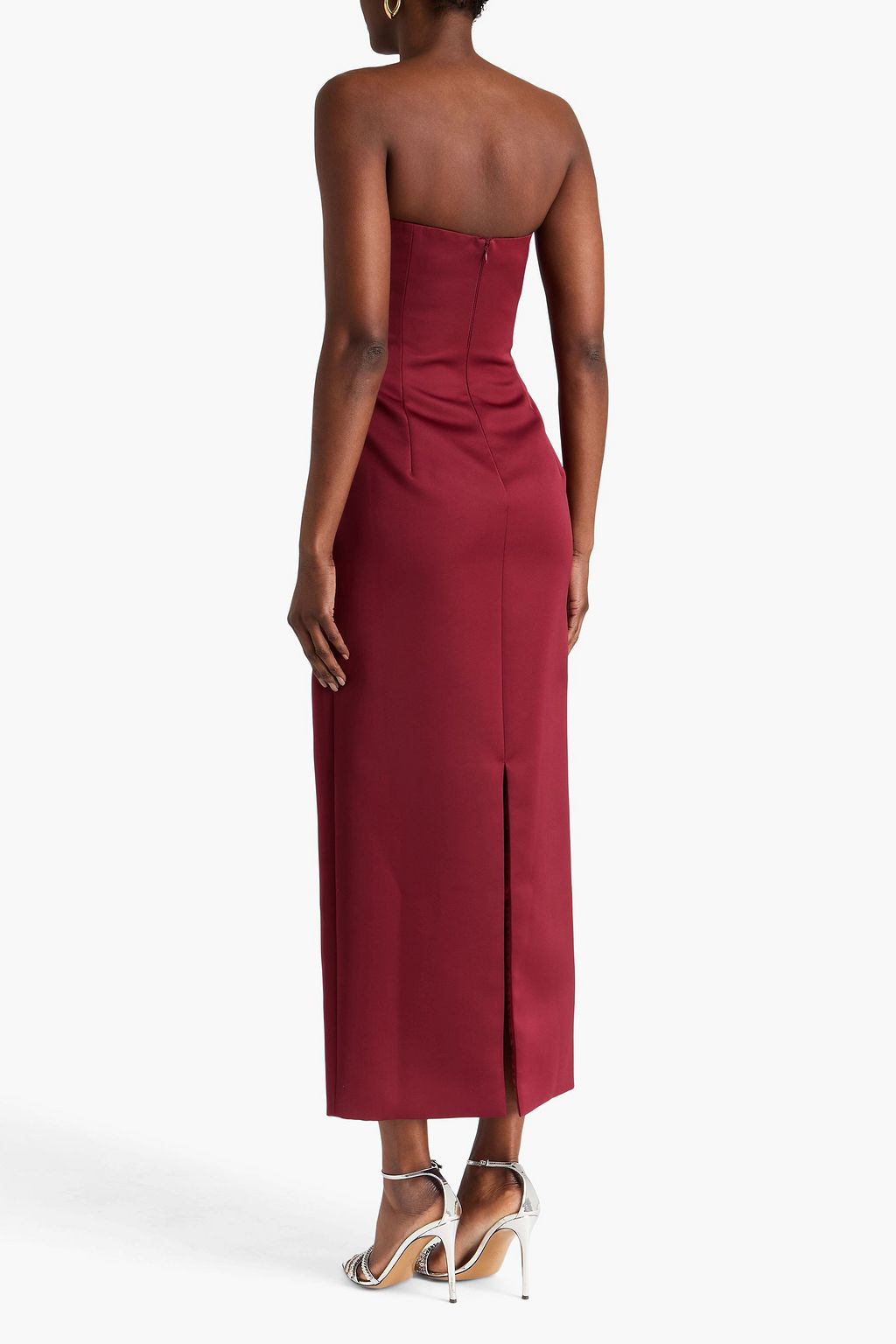 leo lin rayna crepe strapless dress Leo Lin Rayna Crepe Strapless Dress by Leo Lin