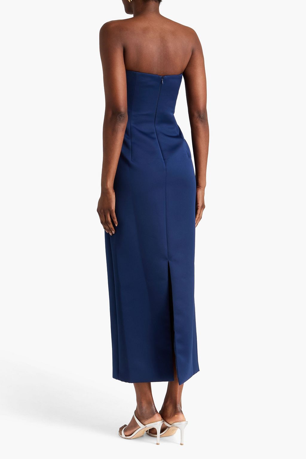 LEO LIN Rayna strapless satin maxi dress | THE OUTNET