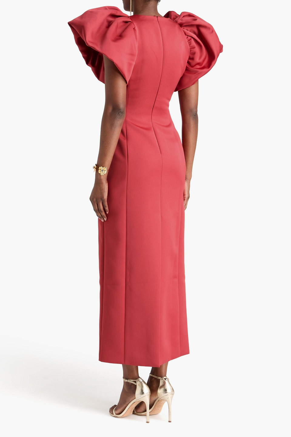  Leo Lin - Maxikleid „lucinda“ Aus Satin - Rot - Uk 8 