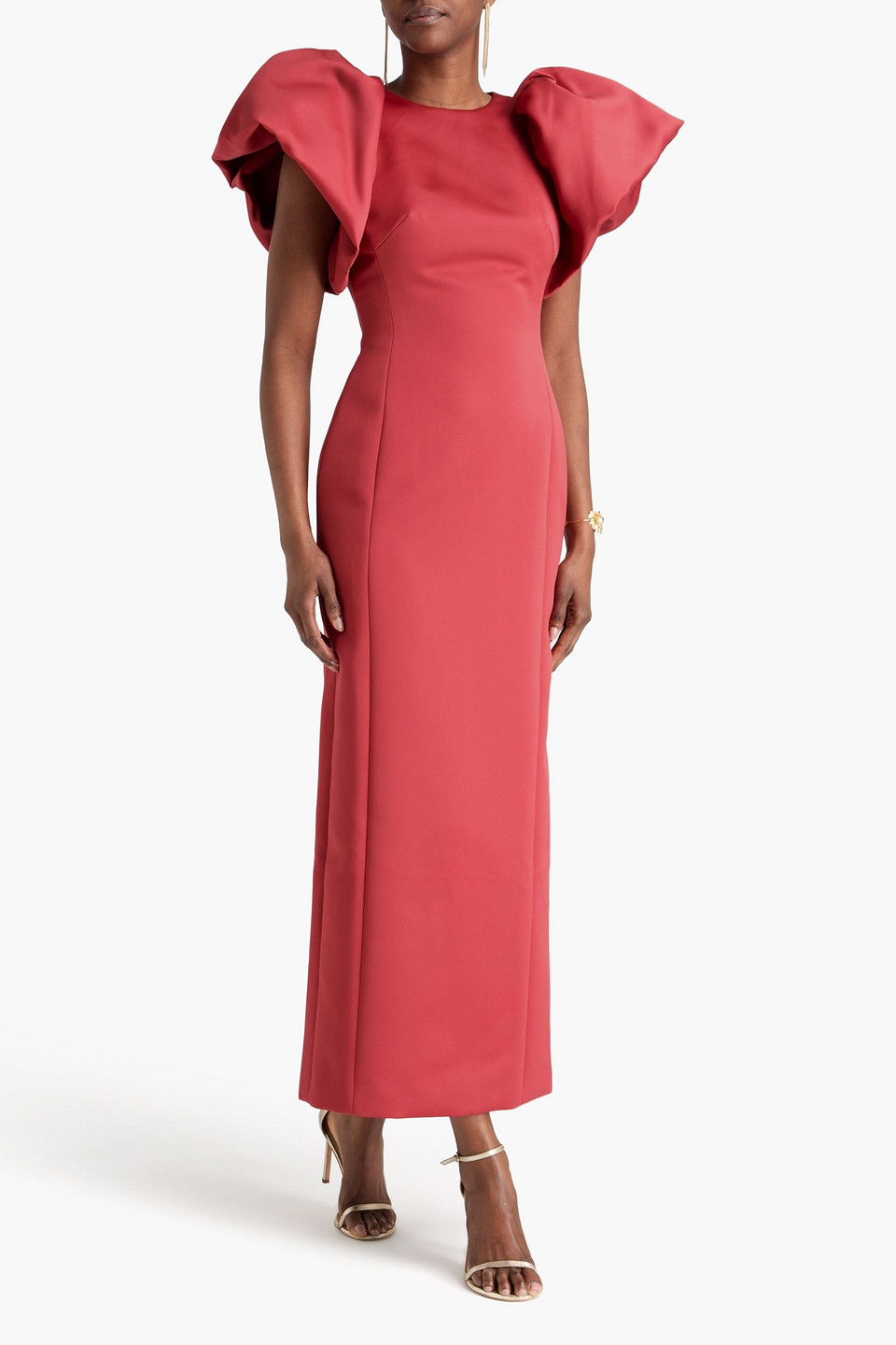  Leo Lin - Maxikleid „lucinda“ Aus Satin - Rot - Uk 8 