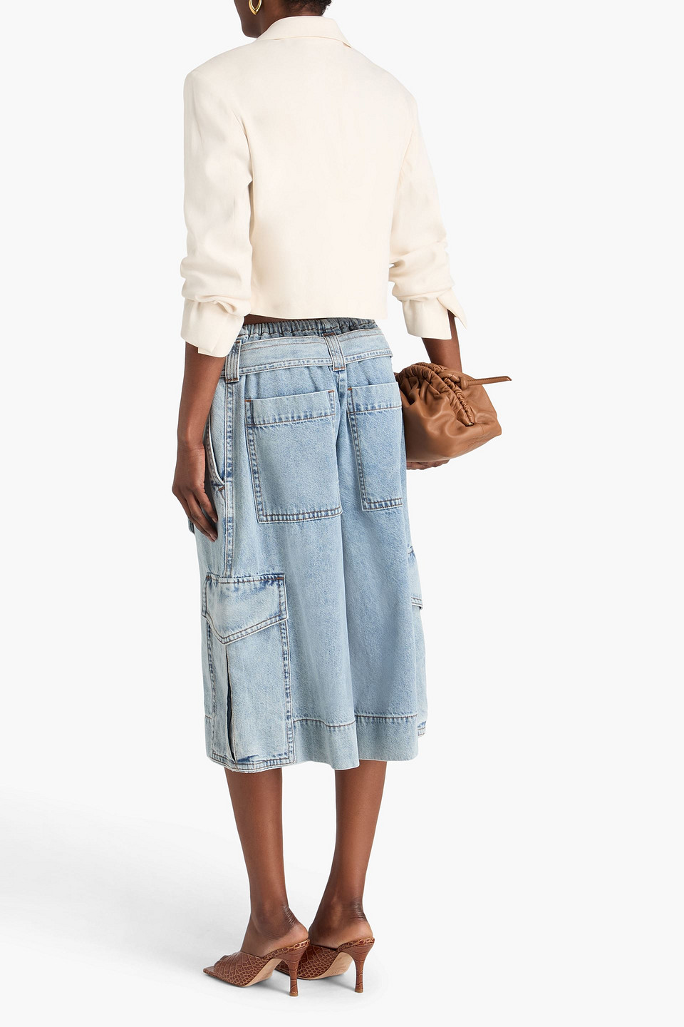  Zimmermann - Jeansshorts Mit Gürtel - Blau - 00 