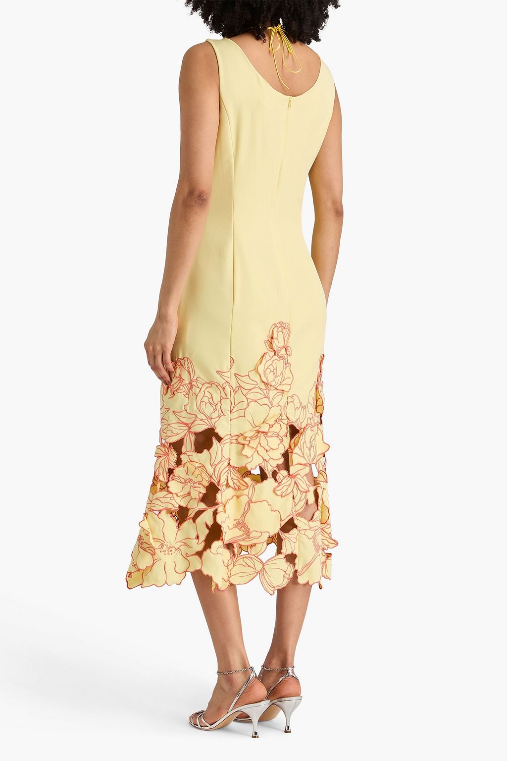 afends leo midi dress AFENDS Womens Leo - Seersucker Midi Dress