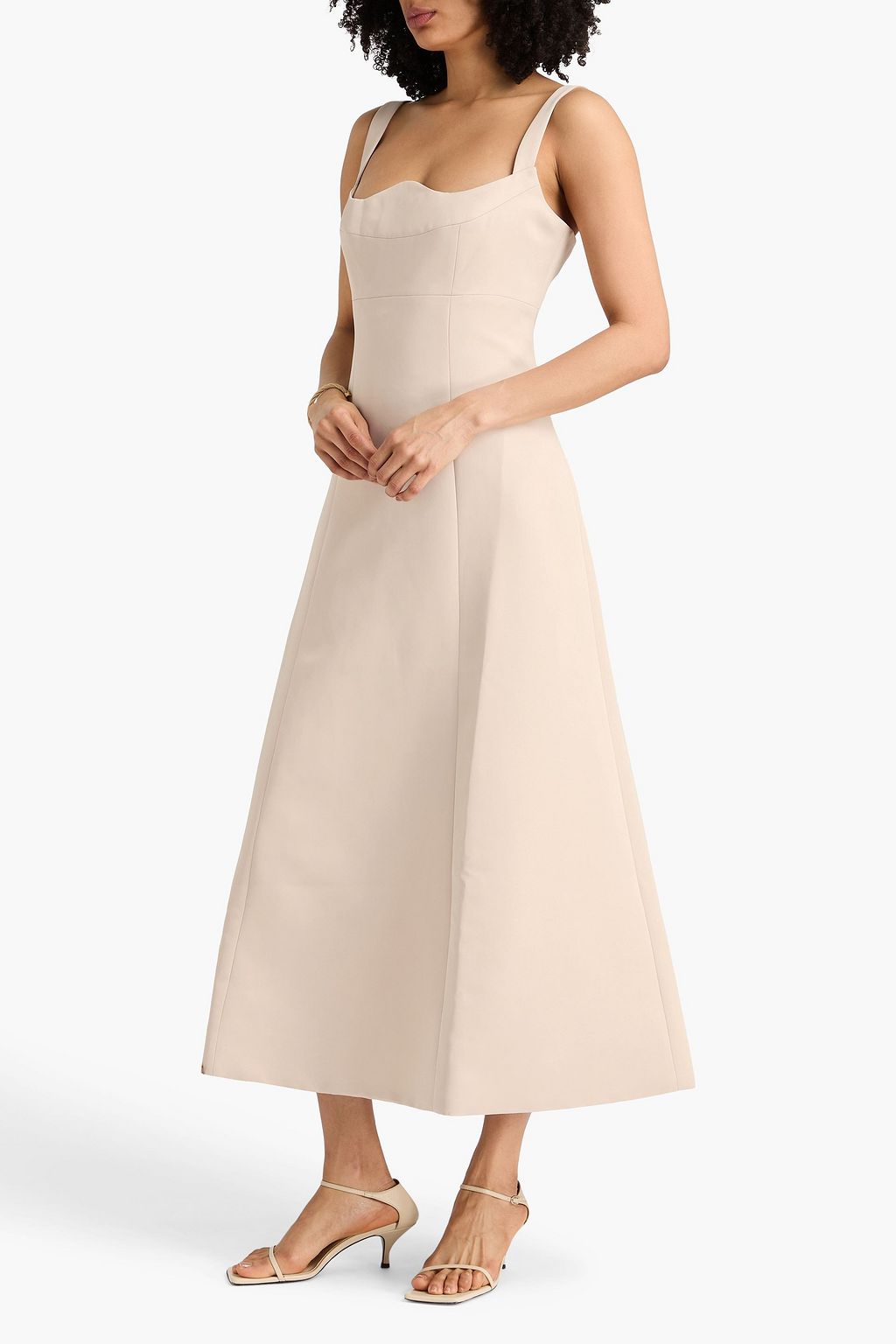 leo lin odette lace midi dress Leo Lin 