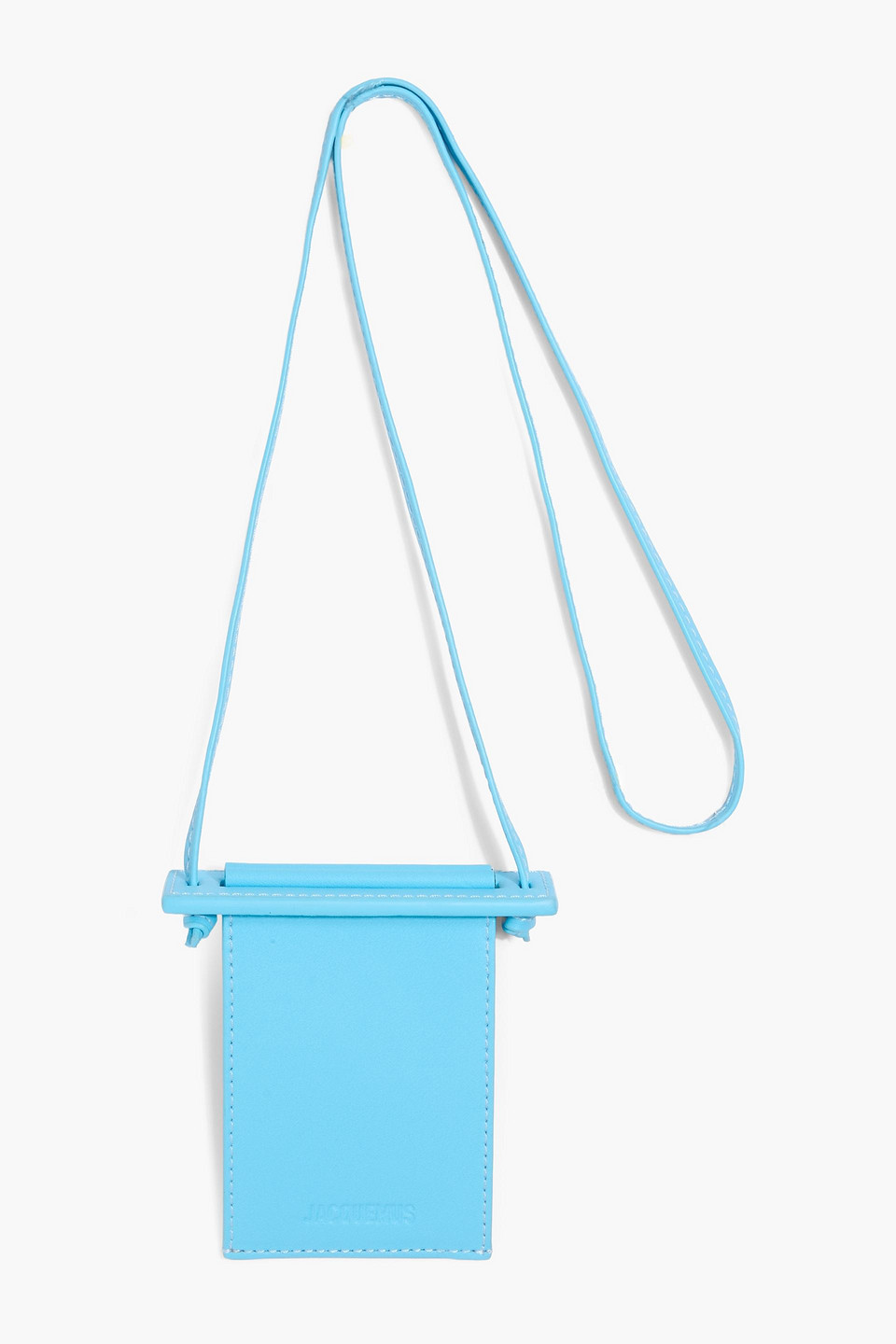 Jacquemus Le Porte Terra Leather Cardholder In Blue