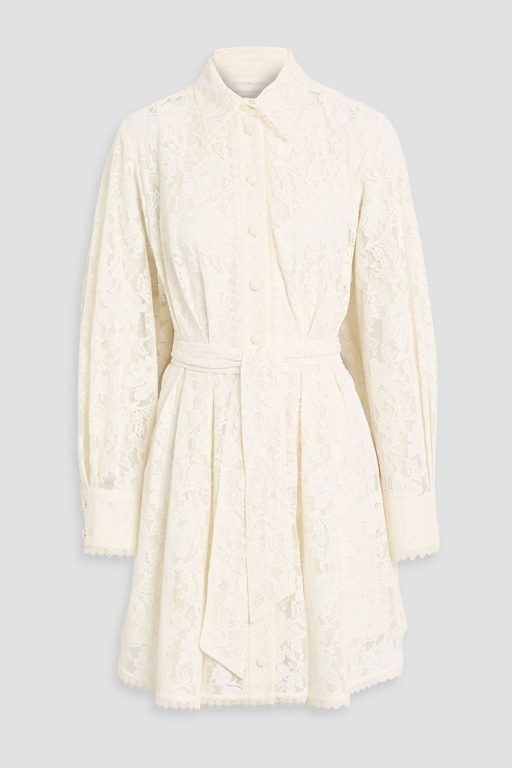 chinese dress ladies Zimmermann Zippy Scallop Mini Dress – EKOLUV main image 0