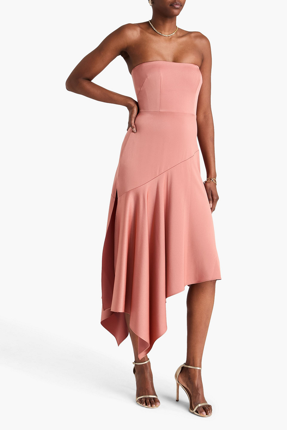  Alex Perry - Trägerloses Kleid Aus Cady - Pink - Uk 4 