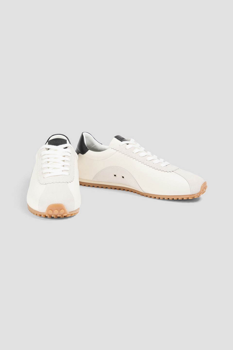  Sandro - Sneakers Aus Leder Und Veloursleder - Weiß - Eu 41 