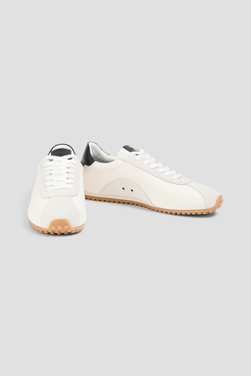  Sandro - Sneakers Aus Leder Und Veloursleder - Weiß - Eu 41 