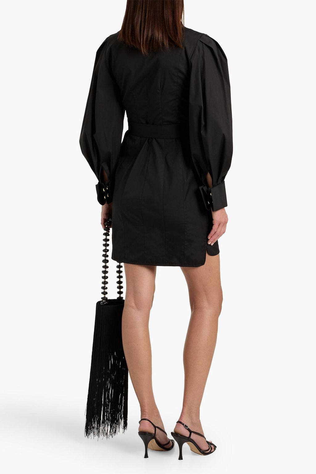 CAROLINA HERRERA Cotton-blend poplin mini shirt dress | THE OUTNET