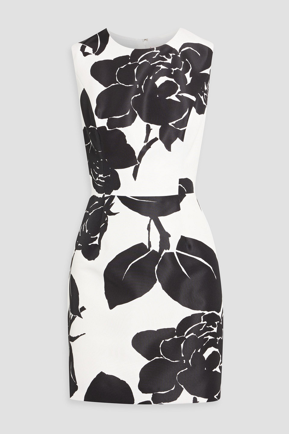 Carolina Herrera Floral-print Faille Mini Dress In Multi