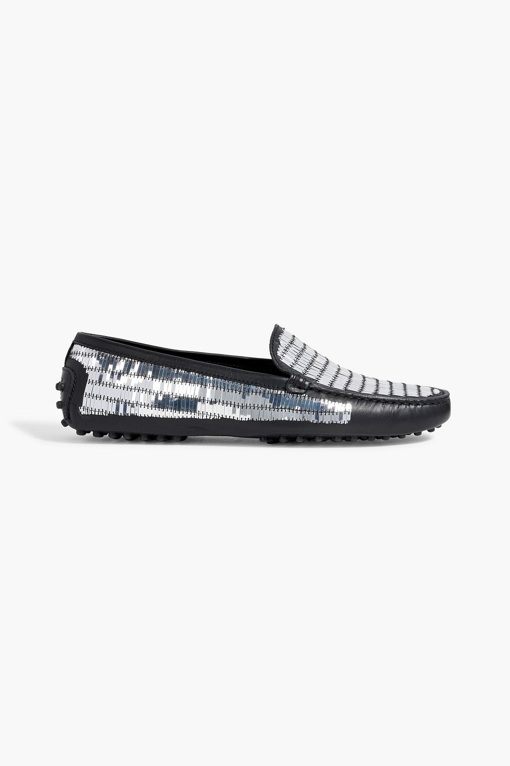 TOD'S Double T shearling loafers | THE OUTNET