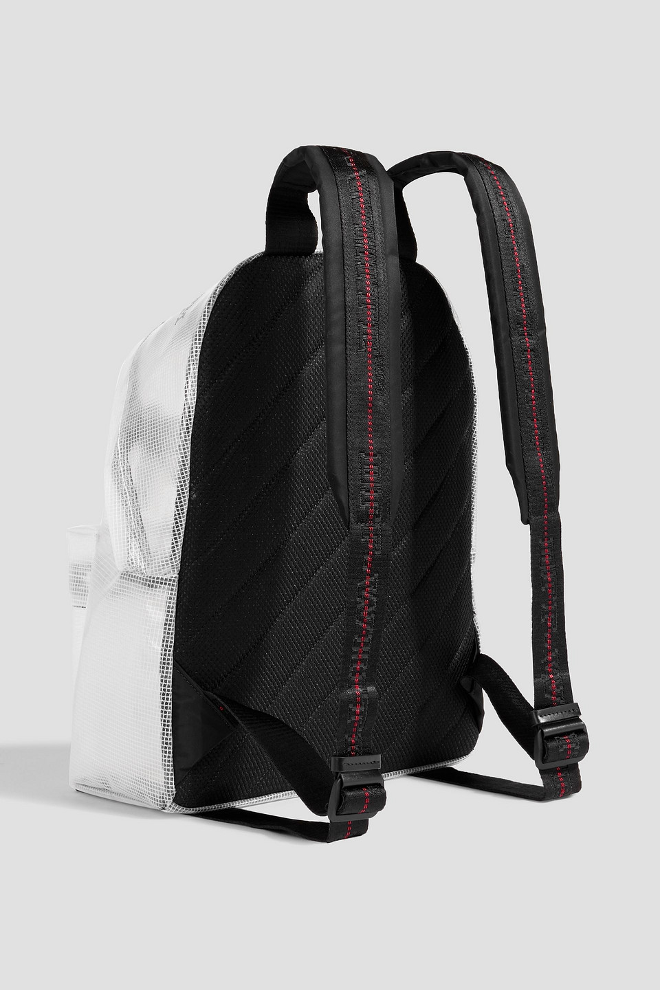 Off-white Heritage Logo-print Ripstop Backpack In Transparent