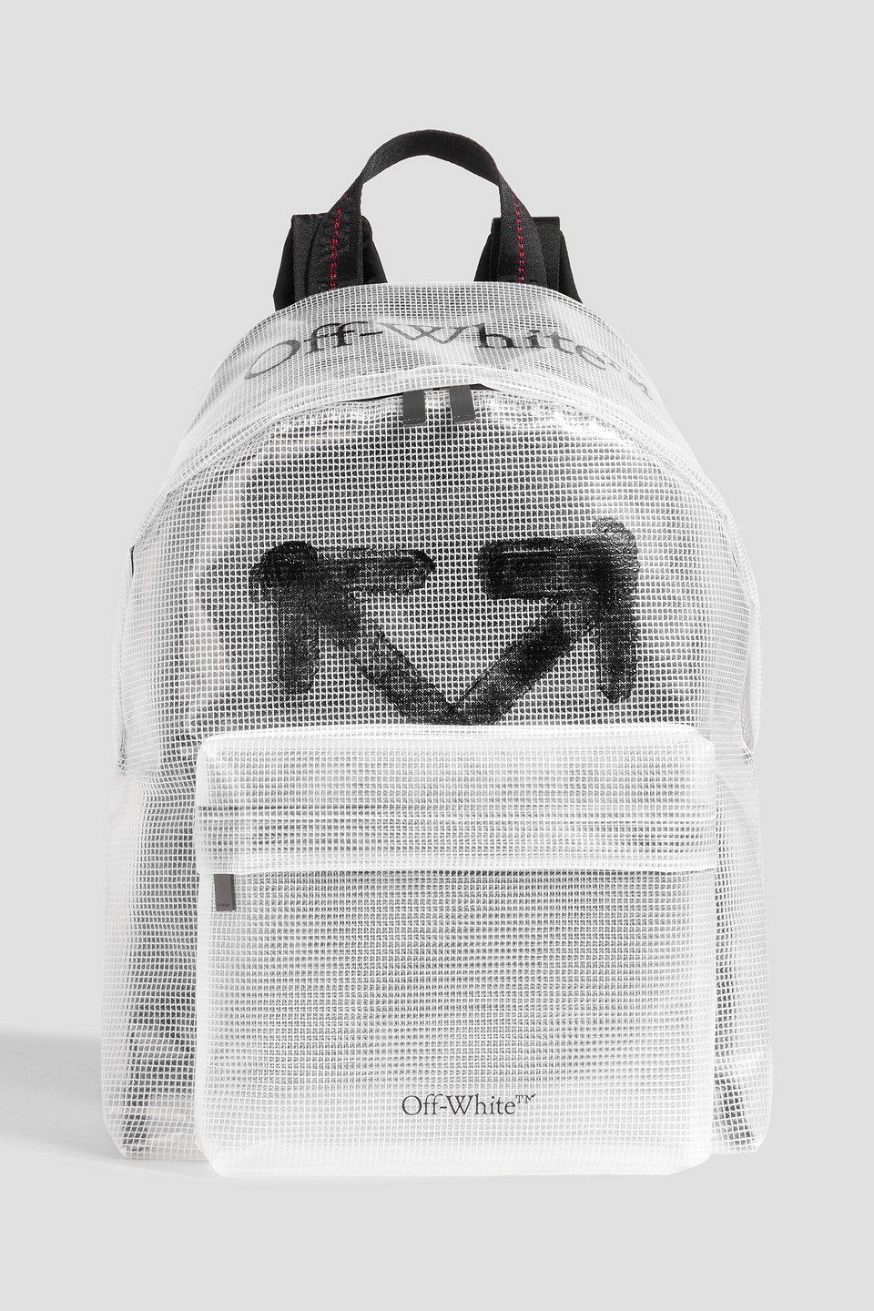 Off-white Heritage Logo-print Ripstop Backpack In Transparent