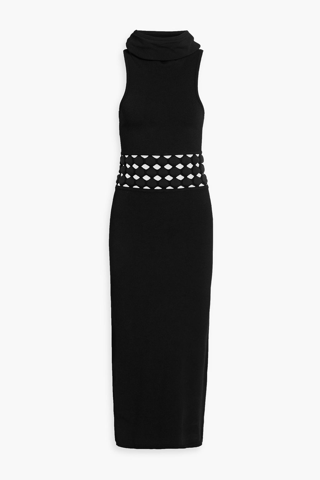 alaa turtleneck maxi dress Turtleneck maxi dress in pink - Alaia