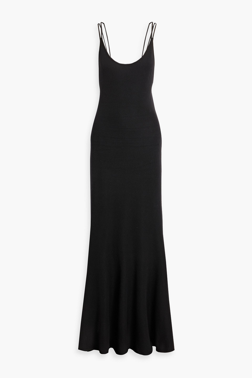 Gabriela Hearst Delas Wool Maxi Dress In Black