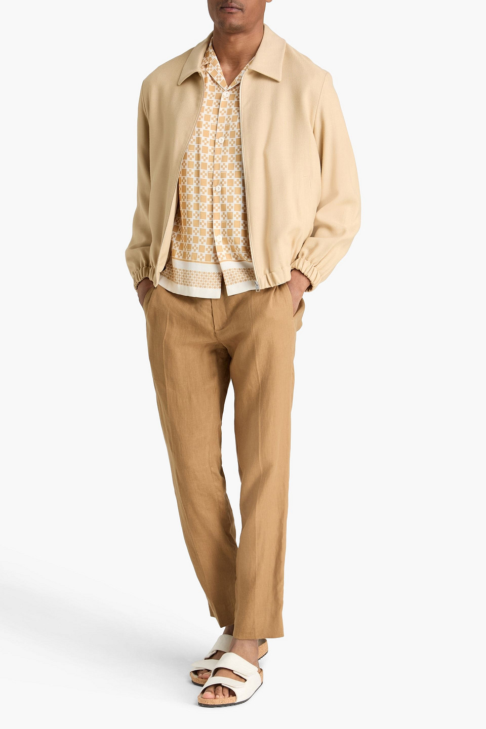  Sandro - Canvas Jacket - Neutral - Xs 