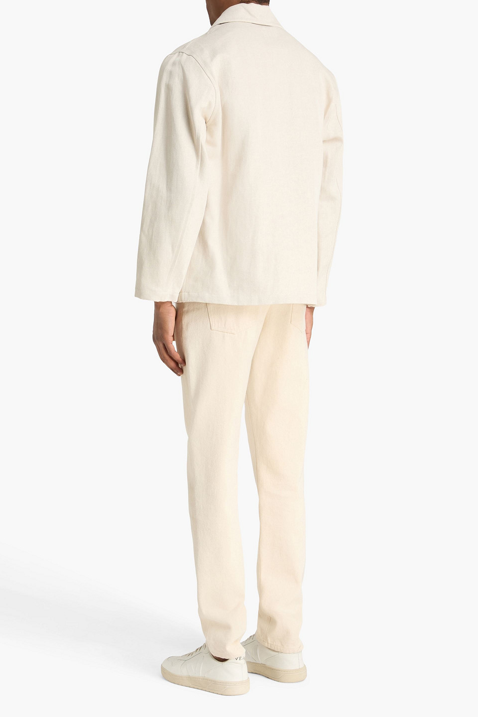  Sandro - Cotton And Linen-blend Drill Jacket - Weiß - M 