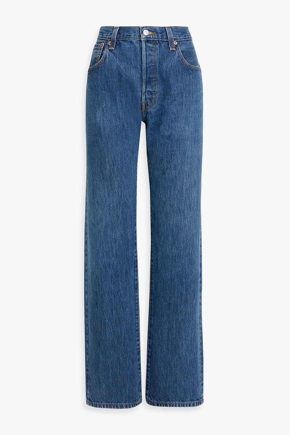 re/done with levi's - 90's high-rise straight-leg jeans - blue - 28