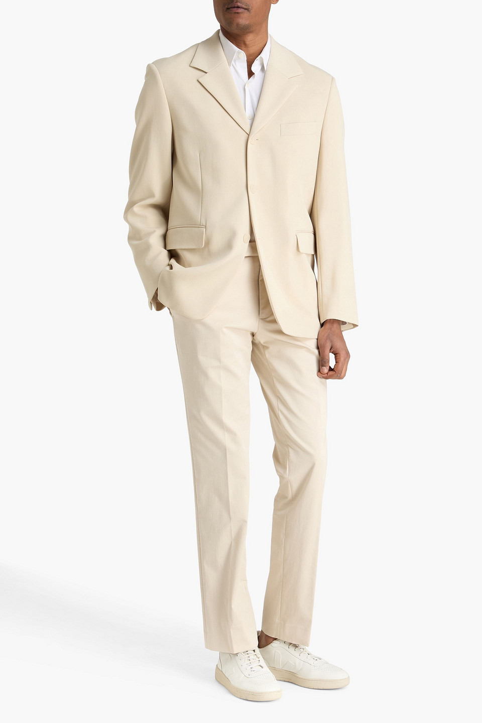  Sandro - Wool-twill Blazer - Neutral - It 44 