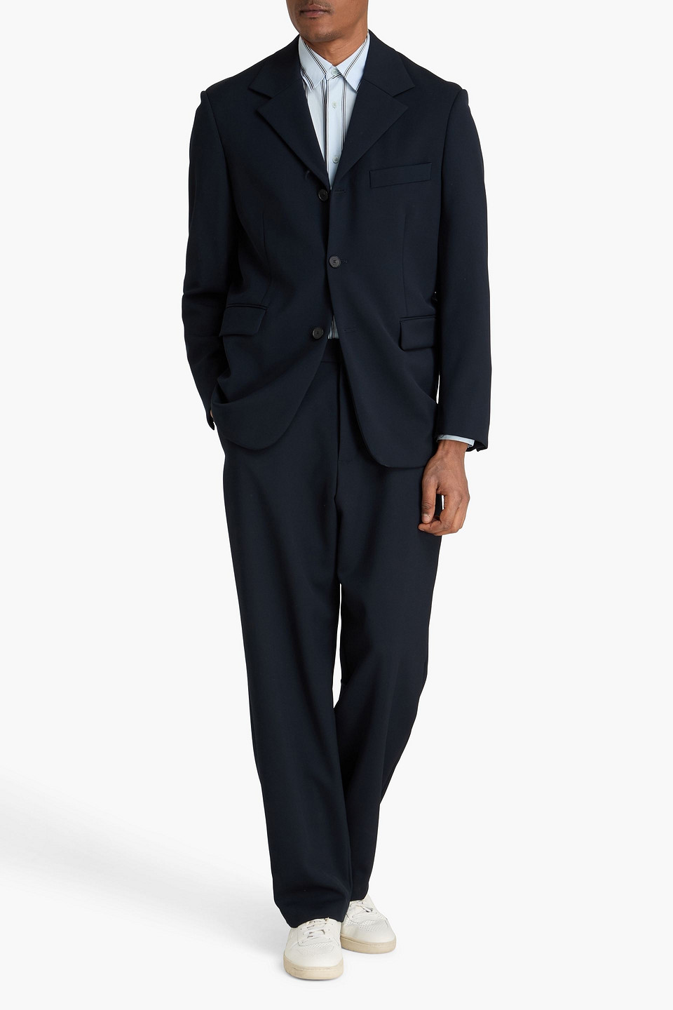  Sandro - Wool-twill Blazer - Blue - It 46 